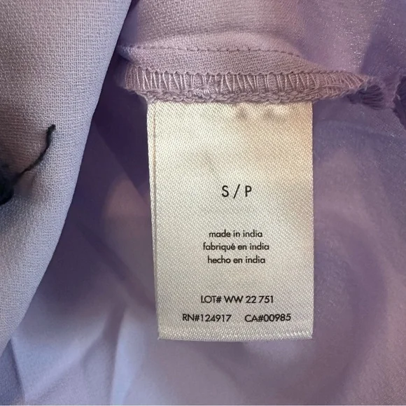 NWT WeWoreWhat purple lilac satin mini skirt women’s small - Picture 5 of 11